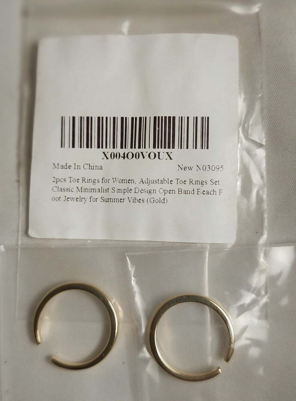 2pc Toe Rings For Women - Picture 1 of 3